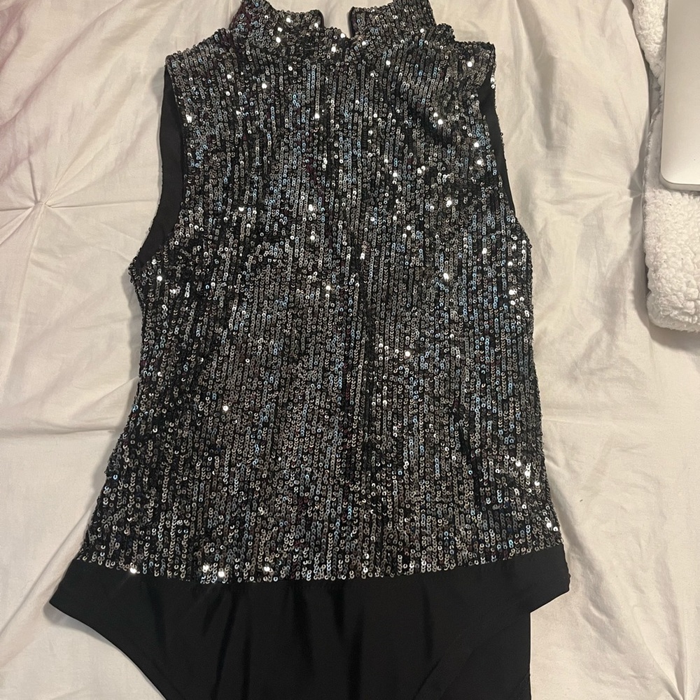 BB Dakota sequin body suit size M